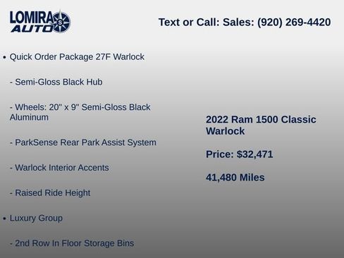 Used 2022 RAM 1500 Warlock AWD/4WD image 8