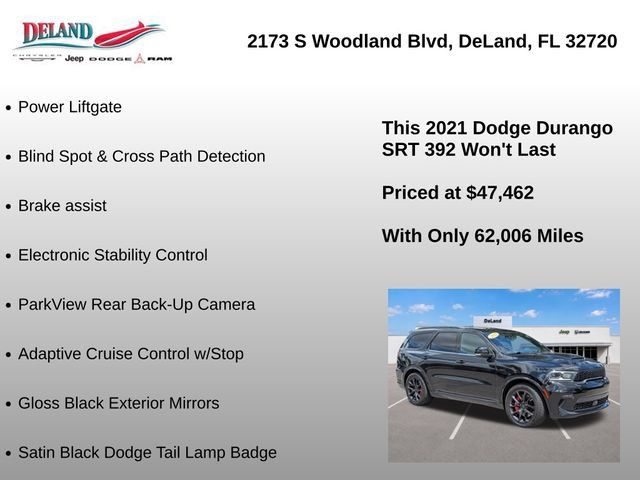 Used 2021 Dodge Durango SRT w/ Technology Group AWD/4WD image 30