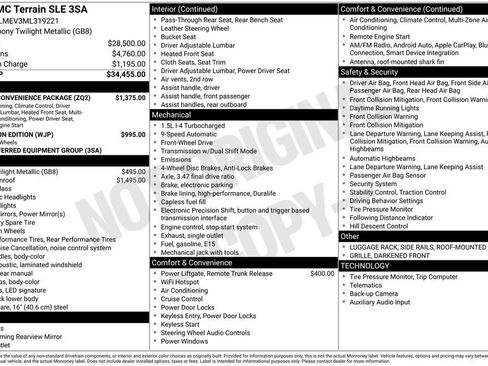 Used 2021 GMC Terrain SLE w/ Driver Convenience Package image 41