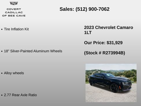 Used 2023 Chevrolet Camaro LT RWD image 24