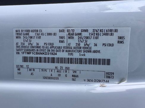 Used 2022 Ford F150 XL w/ Equipment Group 101A High RWD image 36