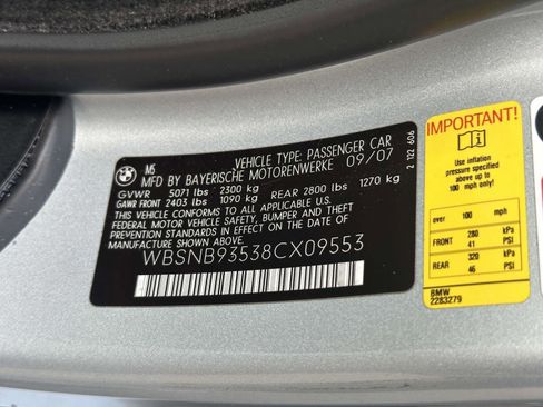 Used 2008 BMW M5 RWD image 17