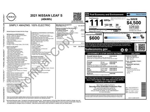 Used 2021 Nissan Leaf S w/ S Charge Package image 42
