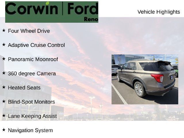 Used 2021 Ford Explorer Limited w/ Hybrid Equipment Group 310A AWD/4WD image 7