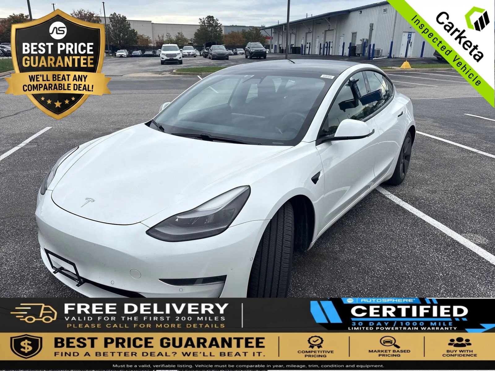 Used 2021 Tesla Model 3 Standard Range Plus RWD image 1