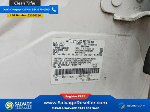 Used 2015 Ford Edge SEL w/ Equipment Group 201A FWD image 16