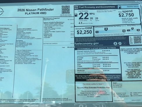 New 2026 Nissan Pathfinder Platinum AWD/4WD image 46