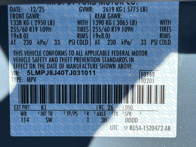 Used 2026 Lincoln Nautilus Premier w/ Equipment Group 102A AWD/4WD image 34