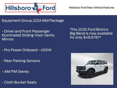 New 2026 Ford Bronco Big Bend image 9