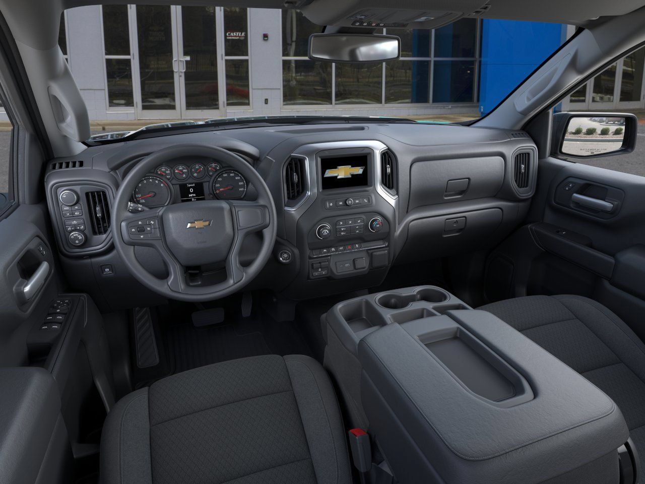 New 2026 Chevrolet Silverado 1500 Custom w/ Turbomax Blackout Package AWD/4WD image 3