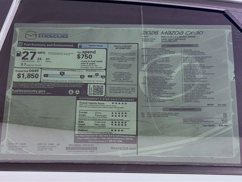 New 2026 MAZDA CX-30 AWD 2.5 S w/ Select Sport Pkg image 20