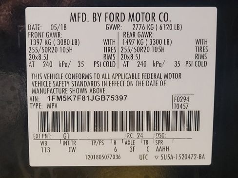 Used 2018 Ford Explorer Limited w/ Equipment Group 301A FWD image 33