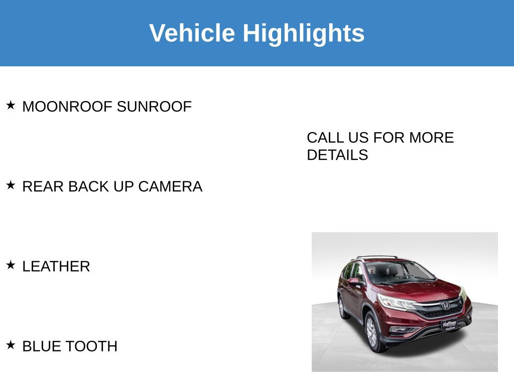 Used 2015 Honda CR-V EX-L image 7