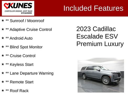 Used 2023 Cadillac Escalade ESV Premium Luxury image 4