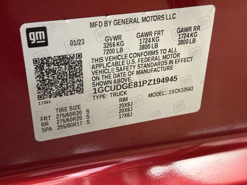 Certified 2023 Chevrolet Silverado 1500 LTZ AWD/4WD image 29
