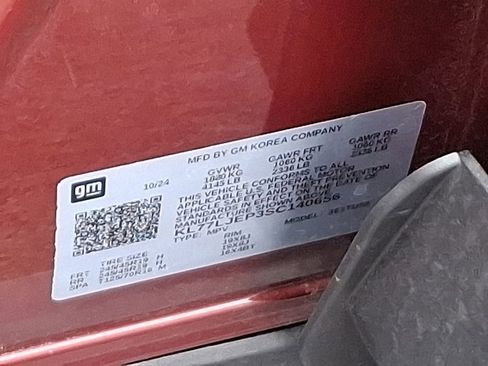 Certified 2025 Chevrolet Trax RS w/ Driver Confidence Package image 27