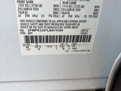 Certified 2020 Ford Edge SEL image 7