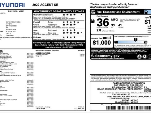 Used 2022 Hyundai Accent SE image 5