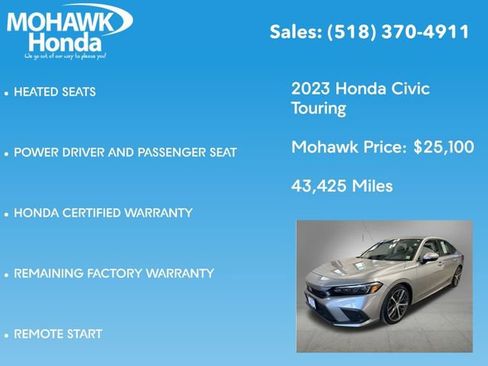 Certified 2023 Honda Civic Touring image 16