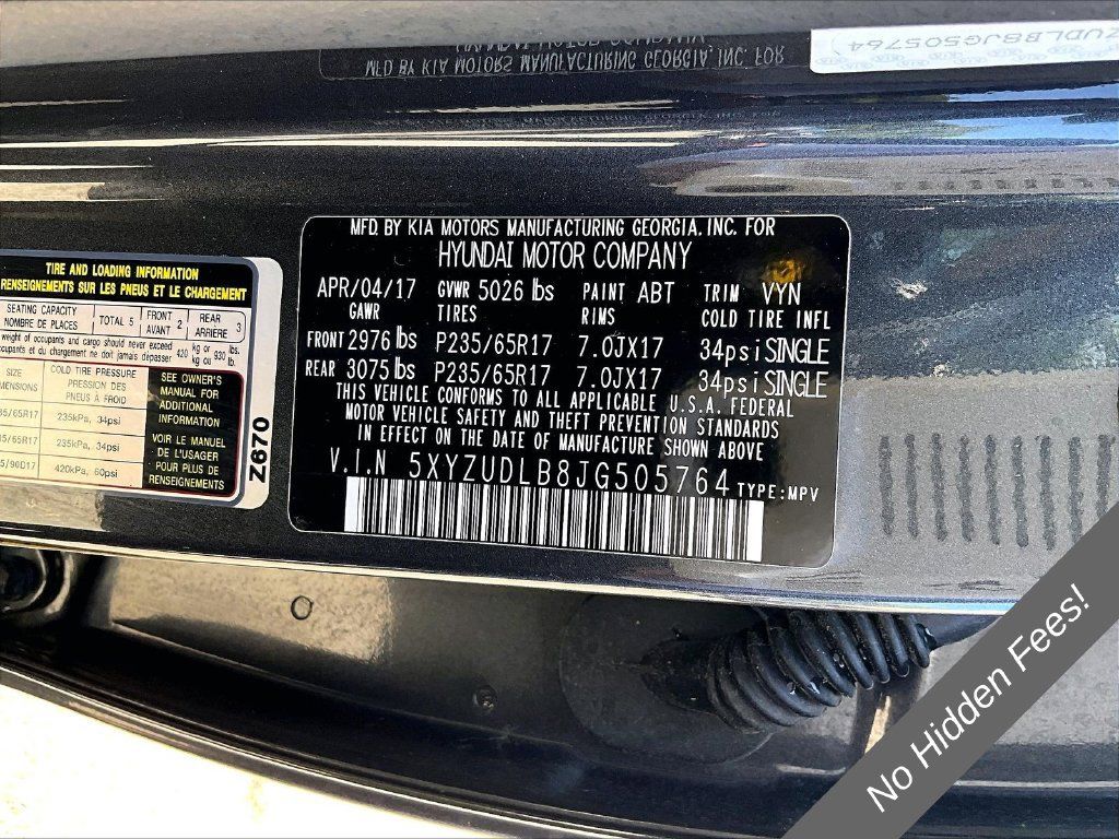 Used 2018 Hyundai Santa Fe Sport w/ 2.4L Value Package 02 AWD/4WD image 29