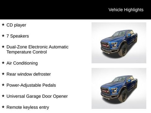 Used 2017 Ford F150 Raptor w/ Equipment Group 802A Luxury AWD/4WD image 8