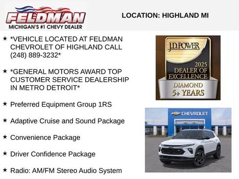 New 2026 Chevrolet TrailBlazer RS w/ Convenience Package AWD/4WD image 3