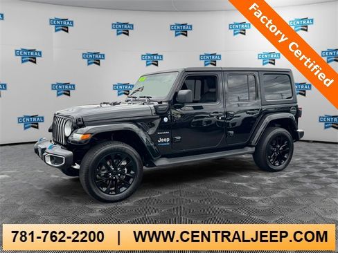 Certified 2022 Jeep Wrangler Unlimited Sahara 4xe w/ Cold Weather Group image 1