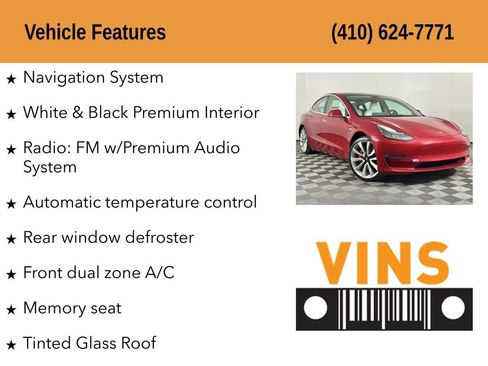 Used 2018 Tesla Model 3 Long Range AWD/4WD image 5