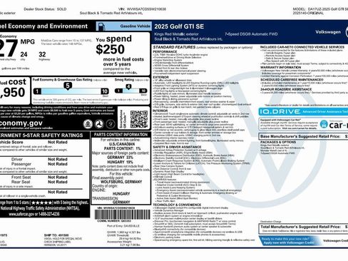 Used 2025 Volkswagen GTI SE image 4