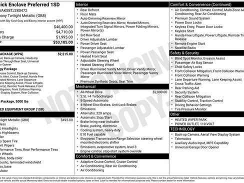 New 2026 Buick Enclave Preferred w/ Power Package image 54
