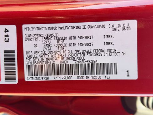 New 2025 Toyota Tacoma SR5 image 19