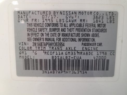 Used 2017 Nissan Sentra S FWD image 33