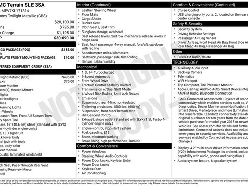 Used 2019 GMC Terrain SLE w/ LPO, Cargo Package FWD image 14