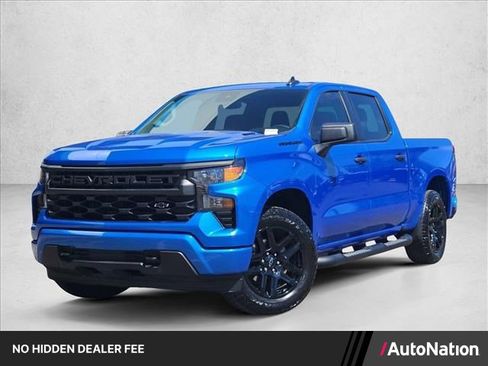 Certified 2025 Chevrolet Silverado 1500 Custom w/ Turbomax Blackout Package RWD image 1