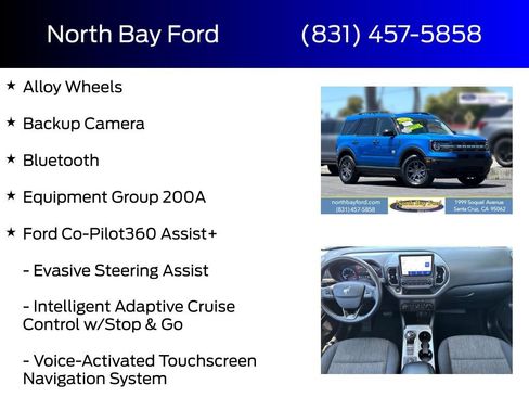 Certified 2022 Ford Bronco Sport Big Bend w/ Convenience Package AWD/4WD image 4