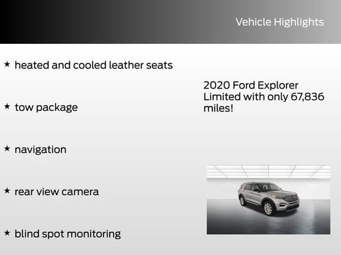 Used 2020 Ford Explorer Limited w/ Class III Trailer Tow Package image 4