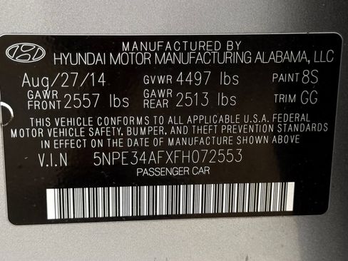 Used 2015 Hyundai Sonata Sport w/ Option Group 03 FWD image 44