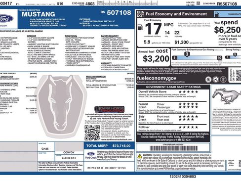 Used 2024 Ford Mustang Dark Horse w/ Dark Horse Handlin Package RWD image 31