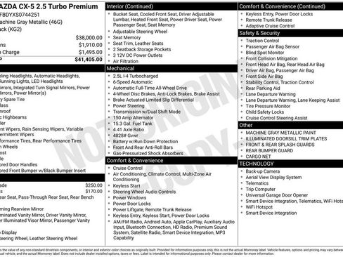 New 2025 MAZDA CX-5 2.5 Turbo w/ Premium Package image 3