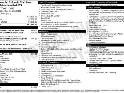 Used 2024 Chevrolet Colorado Trail Boss w/ Advanced Trailering Package AWD/4WD image 4