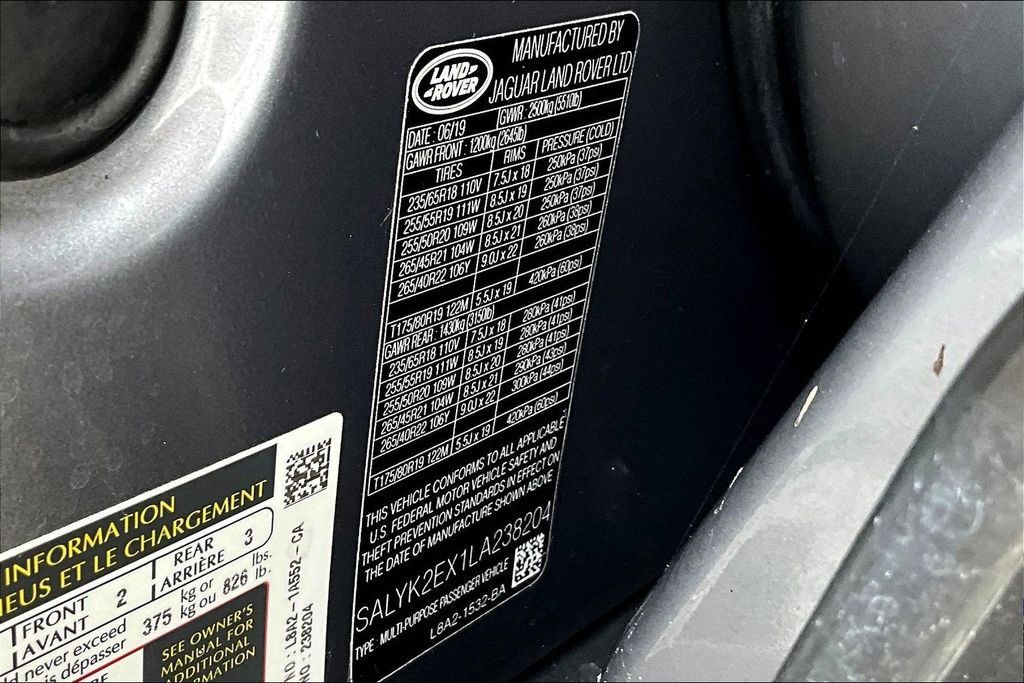 Used 2020 Land Rover Range Rover Velar R-Dynamic S AWD/4WD image 18