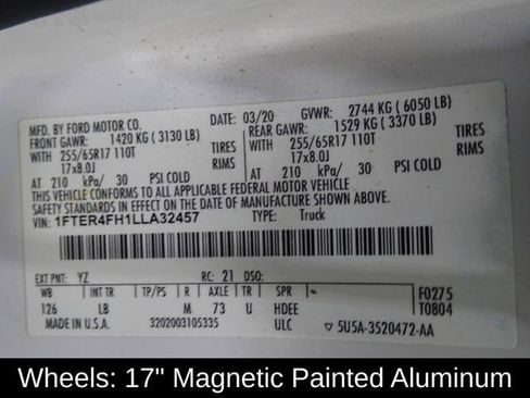 Used 2020 Ford Ranger XLT w/ Equipment Group 301A Mid image 19