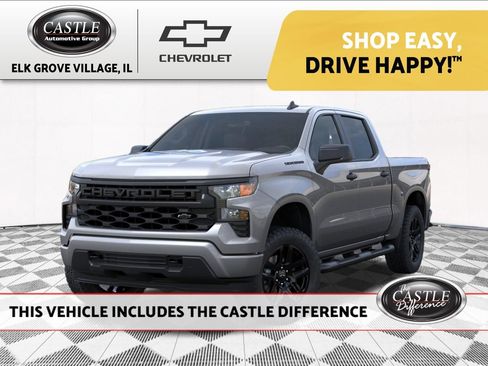 New 2026 Chevrolet Silverado 1500 Custom w/ Turbomax Blackout Package AWD/4WD image 1