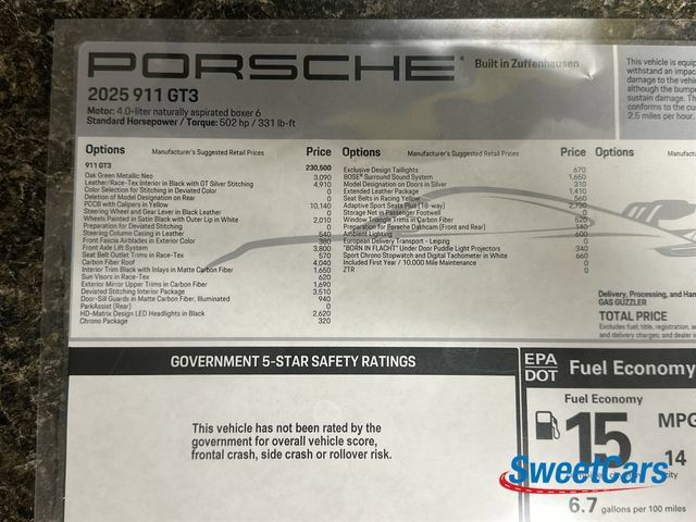 Used 2025 Porsche 911 GT3 RWD image 50