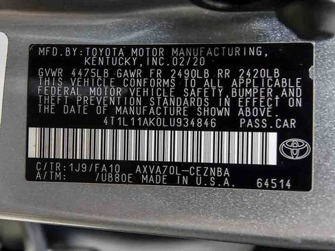 Used 2020 Toyota Camry LE w/ Convenience Package FWD image 27