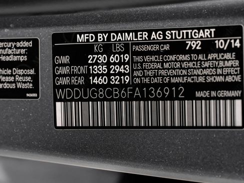 Used 2015 Mercedes-Benz S 550 Sedan w/ Sport Package w/ Sport Package image 68