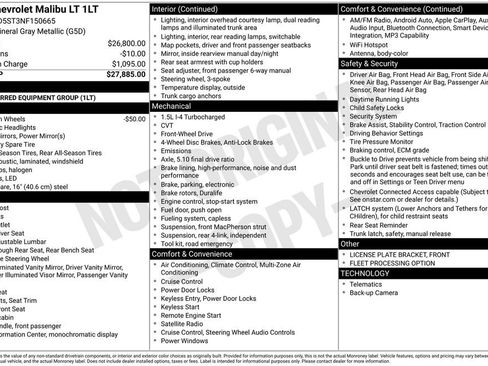 Certified 2022 Chevrolet Malibu LT FWD image 31