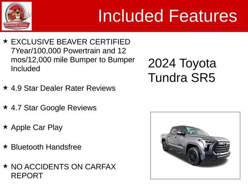 Used 2024 Toyota Tundra SR5 w/ SR5 Convenience Package image 4