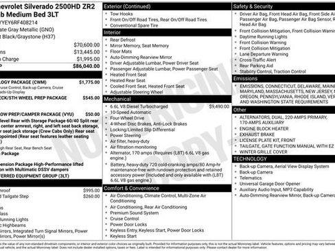 Used 2024 Chevrolet Silverado 2500 ZR2 w/ Technology Package image 55