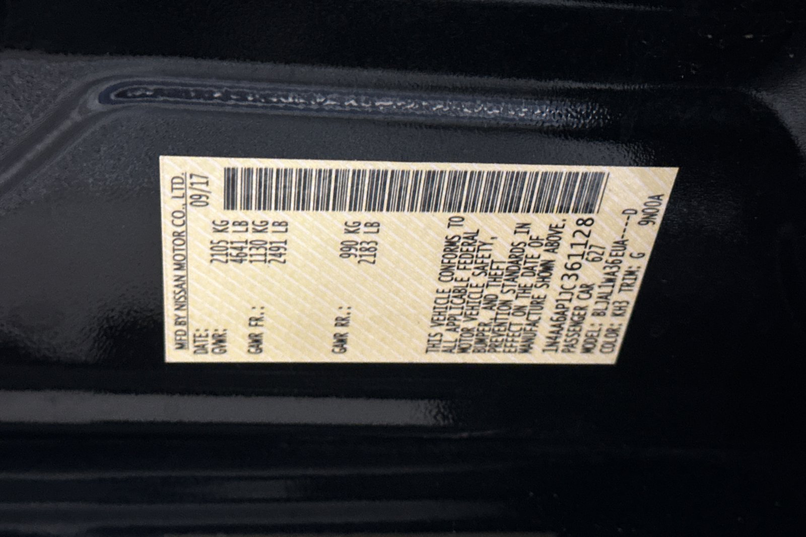 Used 2018 Nissan Maxima SR w/ Interior Lighting Package FWD image 54